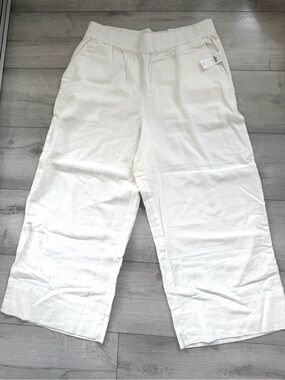 7062 Gap Women's Off-White Wide-Leg Chinos